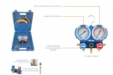 Baterie manometru freon R600, R600a, R290